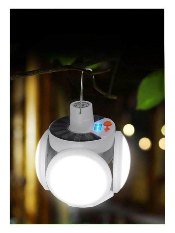 5 Kanatlı Solar Güneş Enerjili Usb Sarjlı Led Askılı Bahçe Aydınlatma
