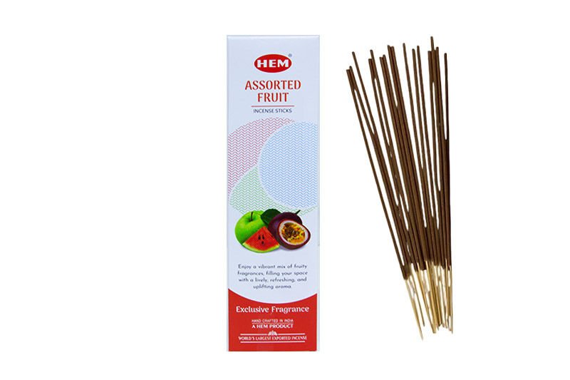 Hem Assorted Fruit Exclusive Organik Çubuk Tütsü (12 x 25 gr)