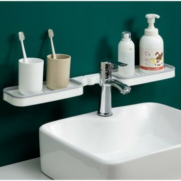 Katlanabilir Pratik Banyo Köşe Rafı