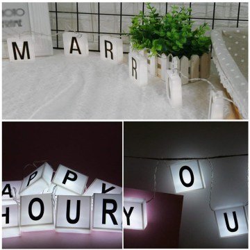 Dekoratif 10'lu Lightbox Işıklı Harf Mesaj Panosu
