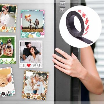 Güçlü Rulo Yapışkanlı Şerit Mıknatıs Magnet ( 2cm x 1 mt)