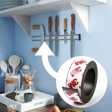 Güçlü Rulo Yapışkanlı Şerit Mıknatıs Magnet ( 2cm x 1 mt)