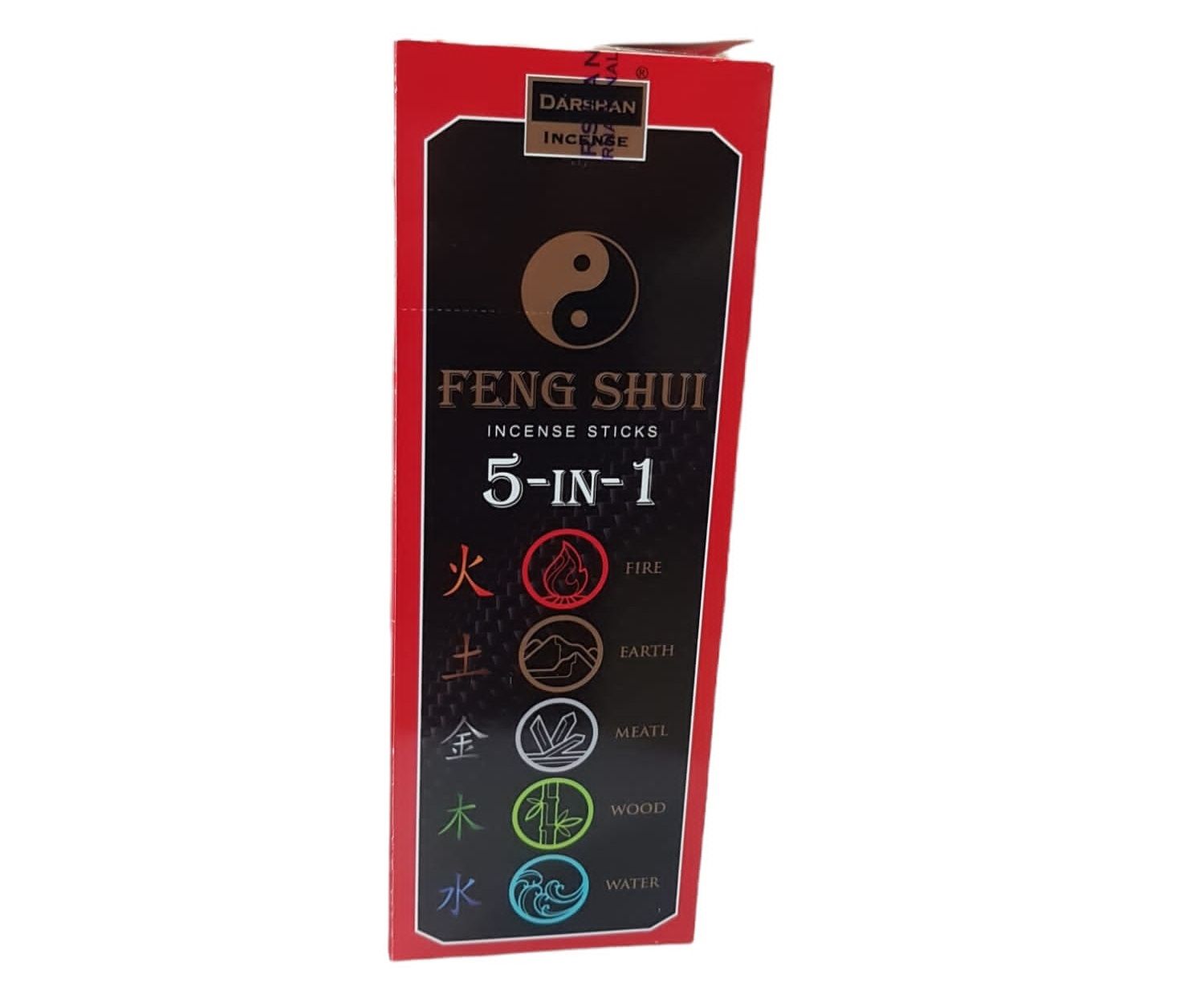 Darshan Feng Shui 5 in 1 İncense Sticks Çubuk Tütsü (120 Adet)