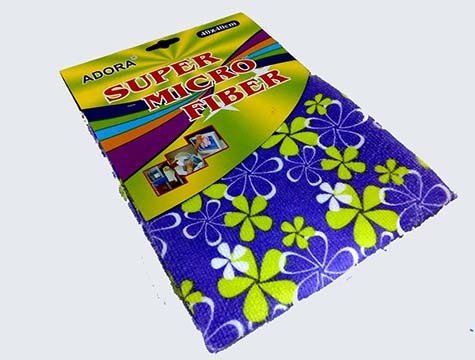 Mikrofiber Çiçek Desenli Mutfak Bezi