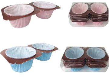 Cupcake Muffin Kek Kapsülü 2'li (5 Adet)