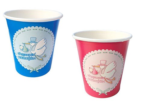 Hoş Geldin  Bebeğim Karton Bardak (Pembe Mavi)