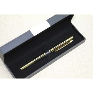 Tekli Kutulu Gold Şık Metal Tükenmez Kalem
