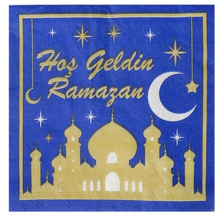 Hoşgeldin Ramazana Baskılı Kağıt Peçete (20 Adet)