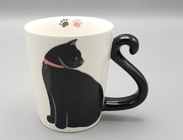 Kedi Kuyruğu Kulplu Kupa Bardak