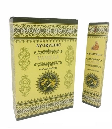 Ayurvedic Vanilla Vanilya Tütsü İncense Sticks 12 li Paket (180 adet)