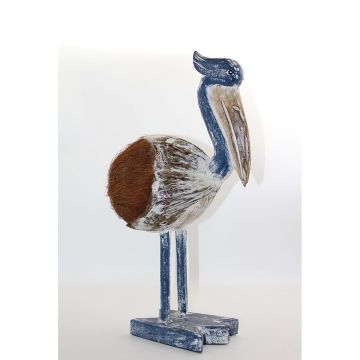 Dekoratif Ahşap Pelikan Biblosu (50 cm x 14 cm)