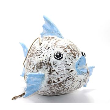 Ahşap Dekoratif Balık Biblosu (30 cm x 28 cm)