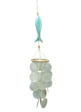 Balık Tasarımlı Sedef Rüzgar Çanı (50 cm)