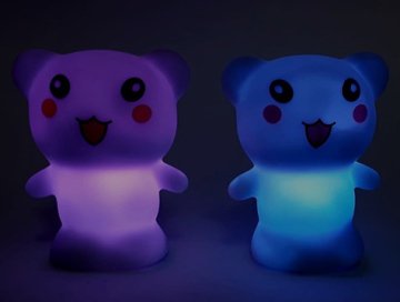 Sevimli Kedi Renk Değiştiren Işıklı Gece Lambası