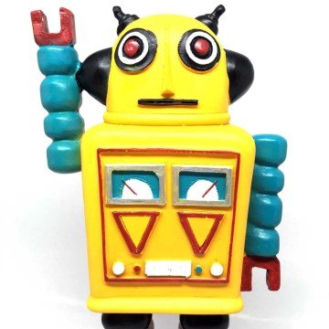 Nostaljik Şirin Uzaylı Robot Şeklinde Figür Biblo