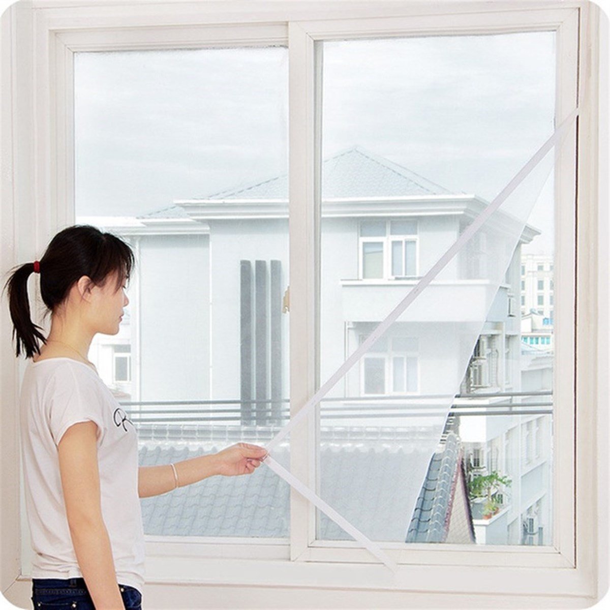 Pencere Sinekliği Tüm Cam Pencere Kapılara Uyumlu (70cm x 125 cm)