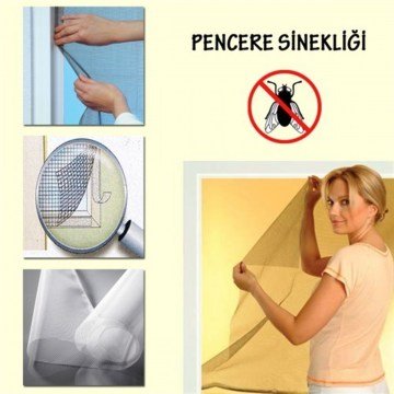 Pencere Sinekliği Tüm Cam Pencere Kapılara Uyumlu (70cm x 125 cm)