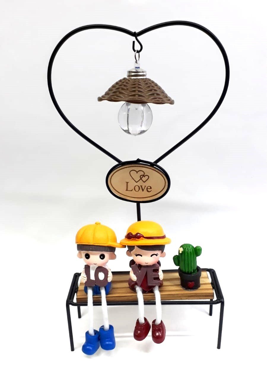 Işıklı Sevimli Love Sevgili Biblosu Masa Lambası