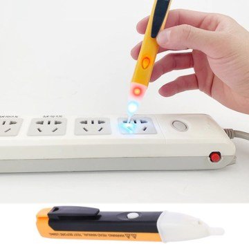 Dedektörlü Temassız Işıklı Elektrik Kaçak Dijital Kontrol Kalemi Cihazı