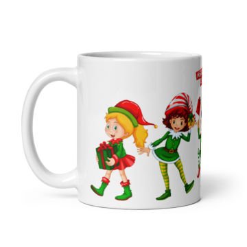 Merry Christmas Çocuklar Tasarımlı Seramik Kupa Bardak