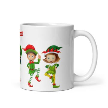 Merry Christmas Çocuklar Tasarımlı Seramik Kupa Bardak