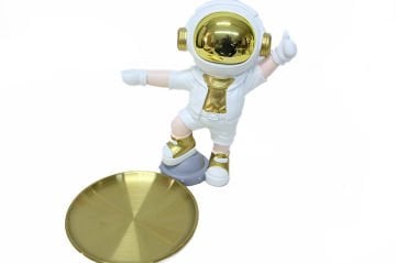 Dekoratif Uzay Astronot Servis Tabağı