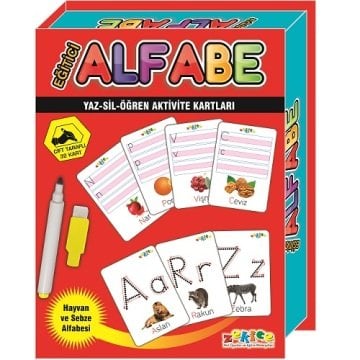 Eğitici Alfabe Oyunu Aktivite Kartları
