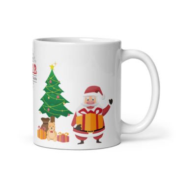 Mutlu Yıllar Noel Baba Kardan Adam Seramik Kupa Bardak