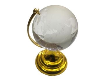 Gold Cam Dünya Küre Ofis Hediyesi (8 cm)