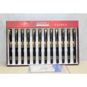 Siyah Metal Gold Tasarımlı Şık Tükenmez Kalem