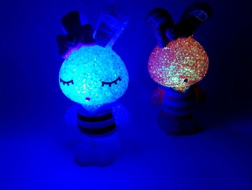 Işıklı Renk Değiştiren Tavşan Led Gece Lambası