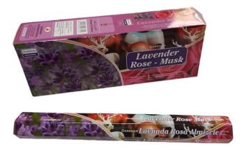 Darshan Lavander Rose & Musk Çubuk Tütsü Incense Sticks (120 Adet)