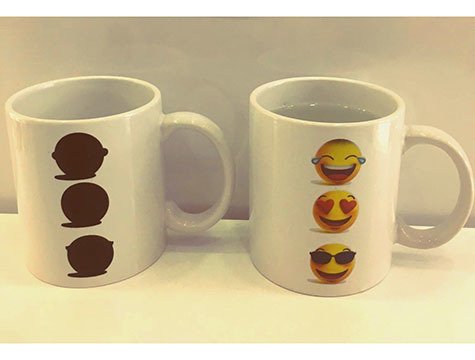 Emoji Sihirli Seramik Kupa Bardak