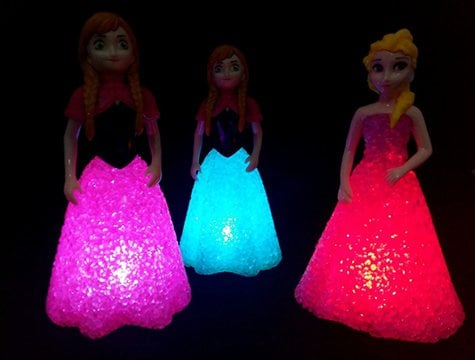 Renk Değiştiren Prenses Led Gece Lambası