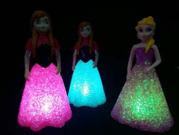 Renk Değiştiren Prenses Led Gece Lambası