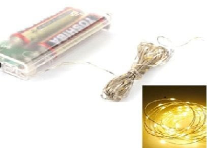 Pilli Gün Işığı Peri Led Dekoratif Yılbaşı Aydınlatma (3 Mt )