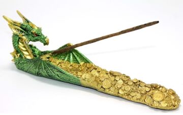 Polyester Altın Tasarımlı Dragon Çubuk Kayık Tütsülük