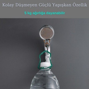Silikon Vantuzlu Kancalı Banyo Duş Başlığı Aparatı