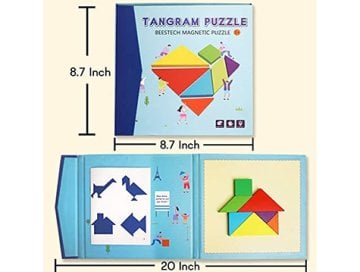 Manyetik Tangram Puzzle Seti