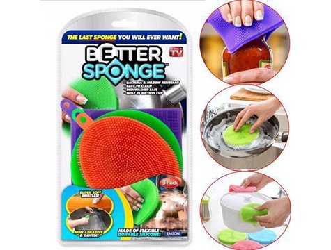 Better Sponge Silikon Bulaşık Süngeri (3 Adet)