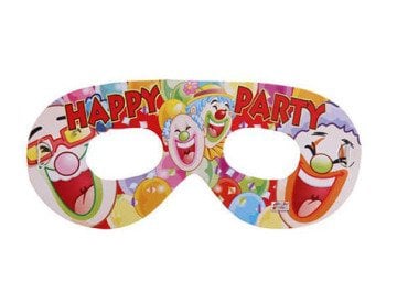 Palyaço Happy Party Yazılı Parti Gözlüğü (10 Adet)
