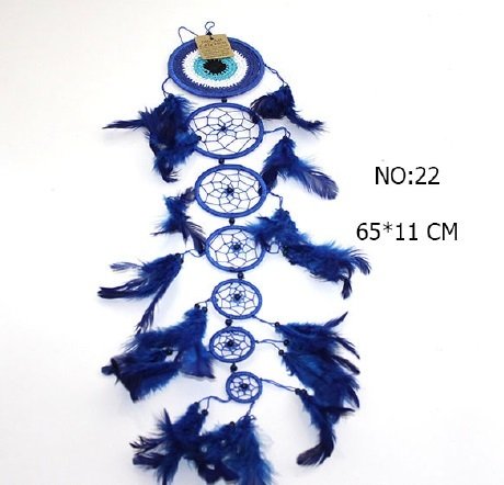 7 Halkalı Tüylü Dream Catcher Rüya Düş Kapanı