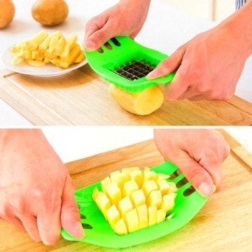Pratik Parmak Patates Sebze Dilimleyici