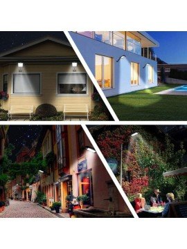 100 Ledli Güneş Enerjili Uzaktan Kumandalı Bahçe Aydınlatma Lambası
