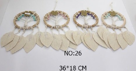 Ağaç Desenli Yapraklı Dream Catcher Rüya Düş Kapanı