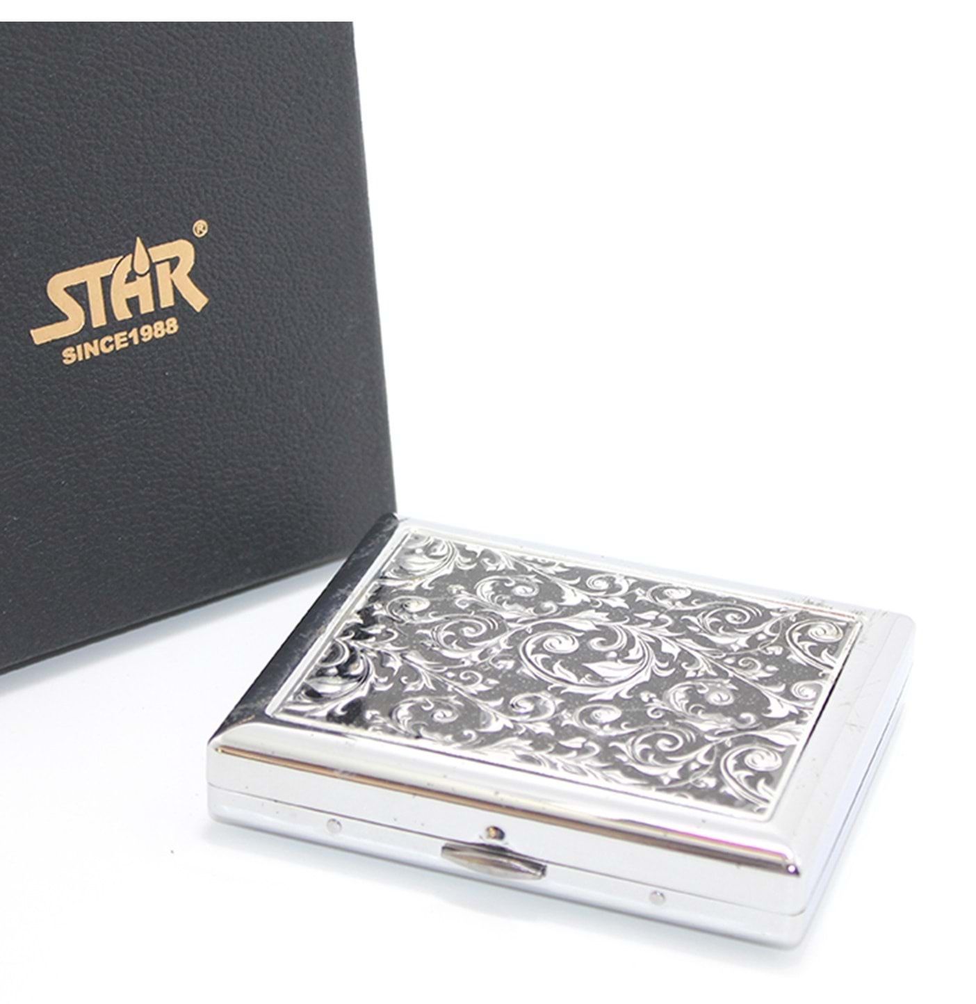 Metal Kaplamalı Star Yazılı Dekorlu Sigara Tabakası