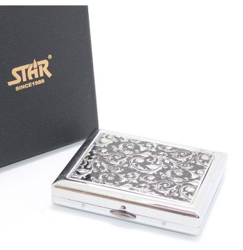 Metal Kaplamalı Star Yazılı Dekorlu Sigara Tabakası