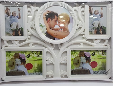 5'li Soy Ağacı Tasarımlı Duvar Fotoğraf Çerçevesi