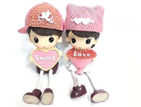Dekoratif Love Temalı Ayakları Sallanan Sevgili Biblosu