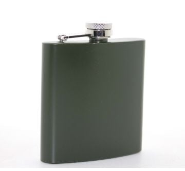 Yeşil Paslanmaz Çelik 6 Oz Kanyak İçki Matarası